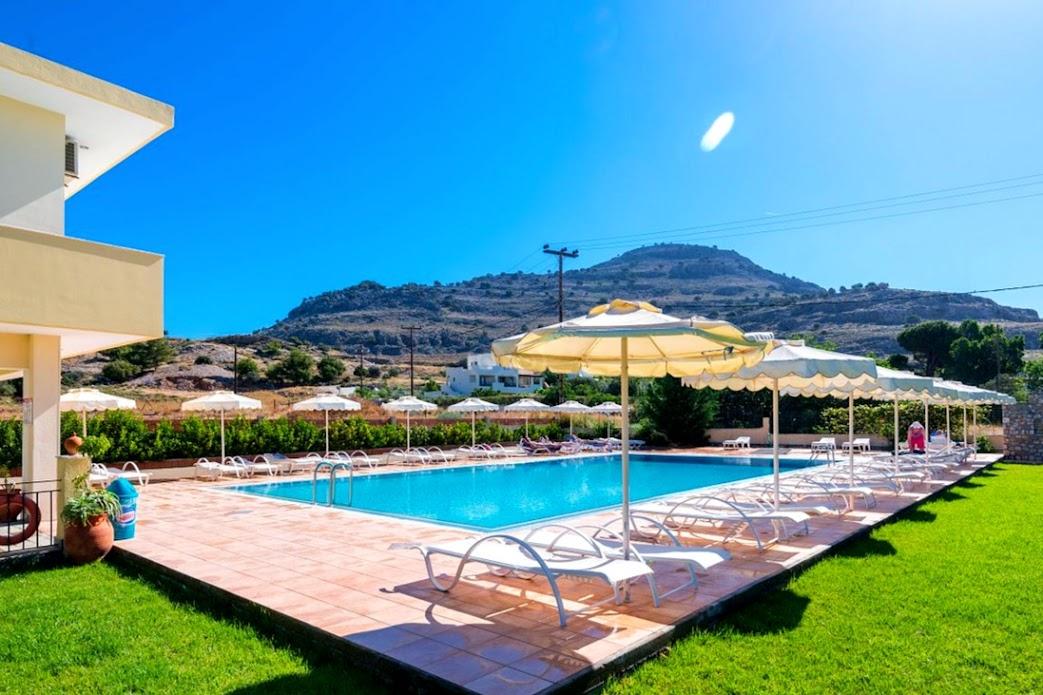 Hotel Sun Shine à Lardos Extérieur photo